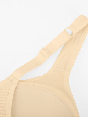 Sujetador sin costuras Snatched con almohadillas fijas y tirantes anchos