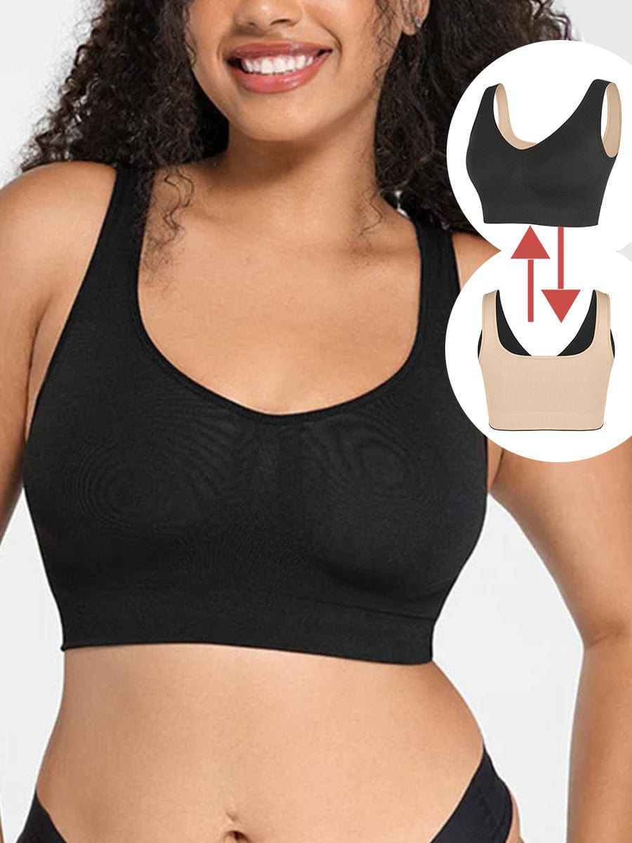 Sujetador reversible sin costuras con almohadillas extraíbles Snatched