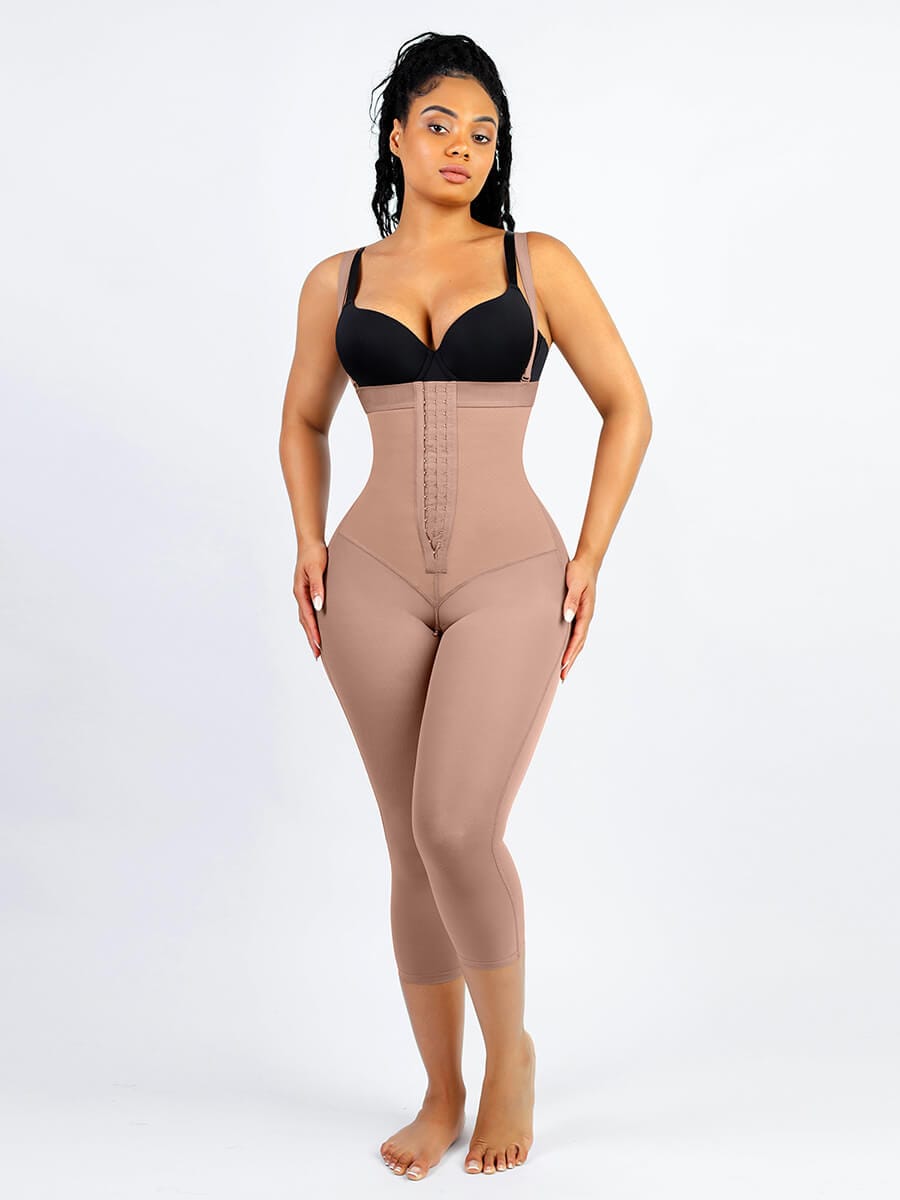 Snatched Latex Open Bust Faja Adjustable Straps