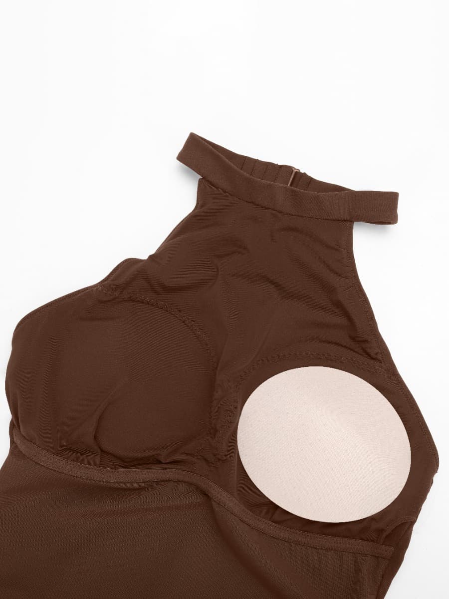 Snatched Halter Romper Waist And Abdomen Shaping
