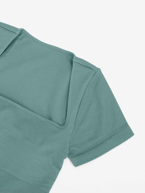 Snatched Seamless Ribbed Sport Romper Eco Friendly