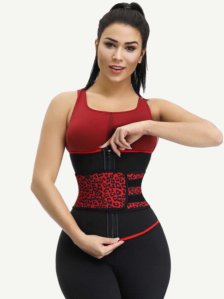 Snatched Neoprene Leopard Waist Cincher 7 Bones