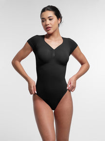 Body de tanga sin costuras con soporte de busto Snatched
