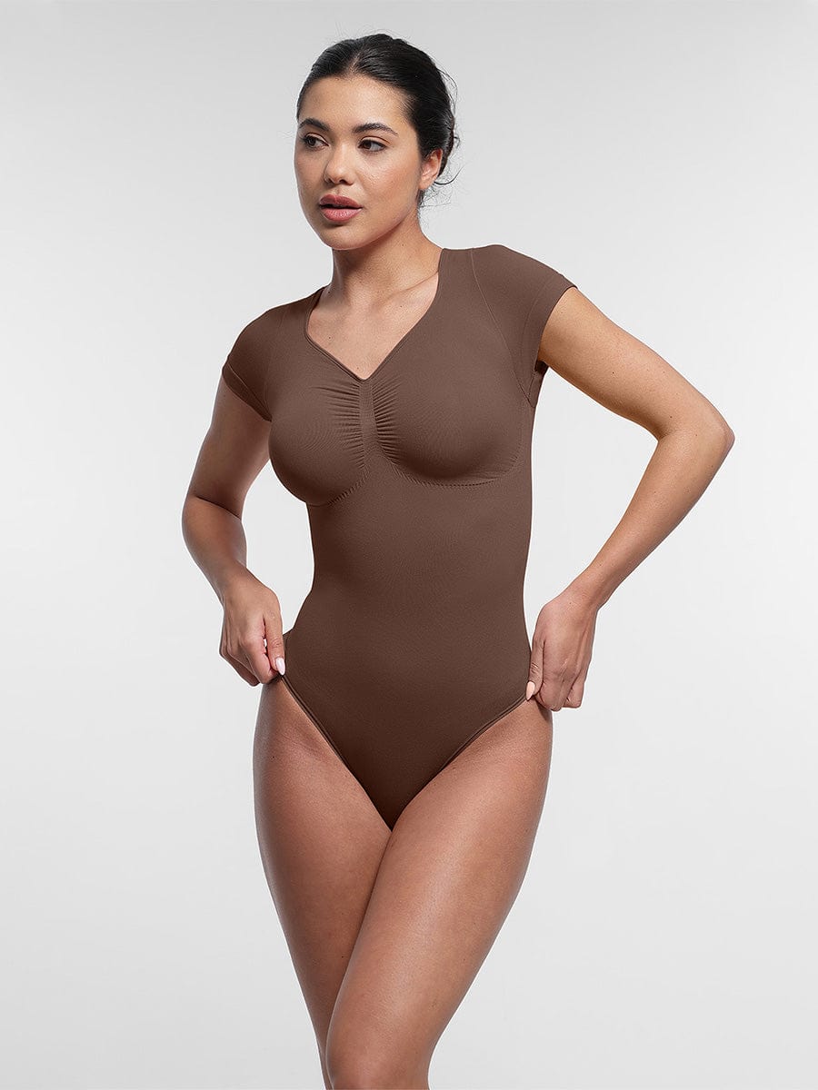 Body de tanga sin costuras con soporte de busto Snatched