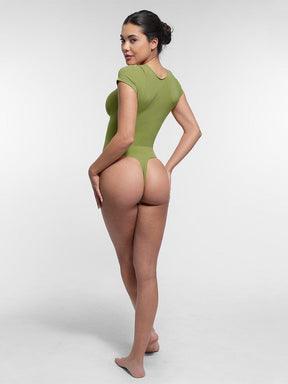 Body de tanga sin costuras con soporte de busto Snatched