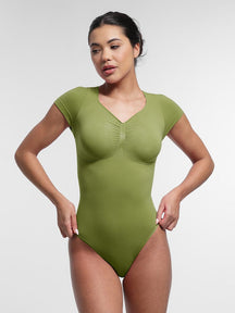 Body de tanga sin costuras con soporte de busto Snatched