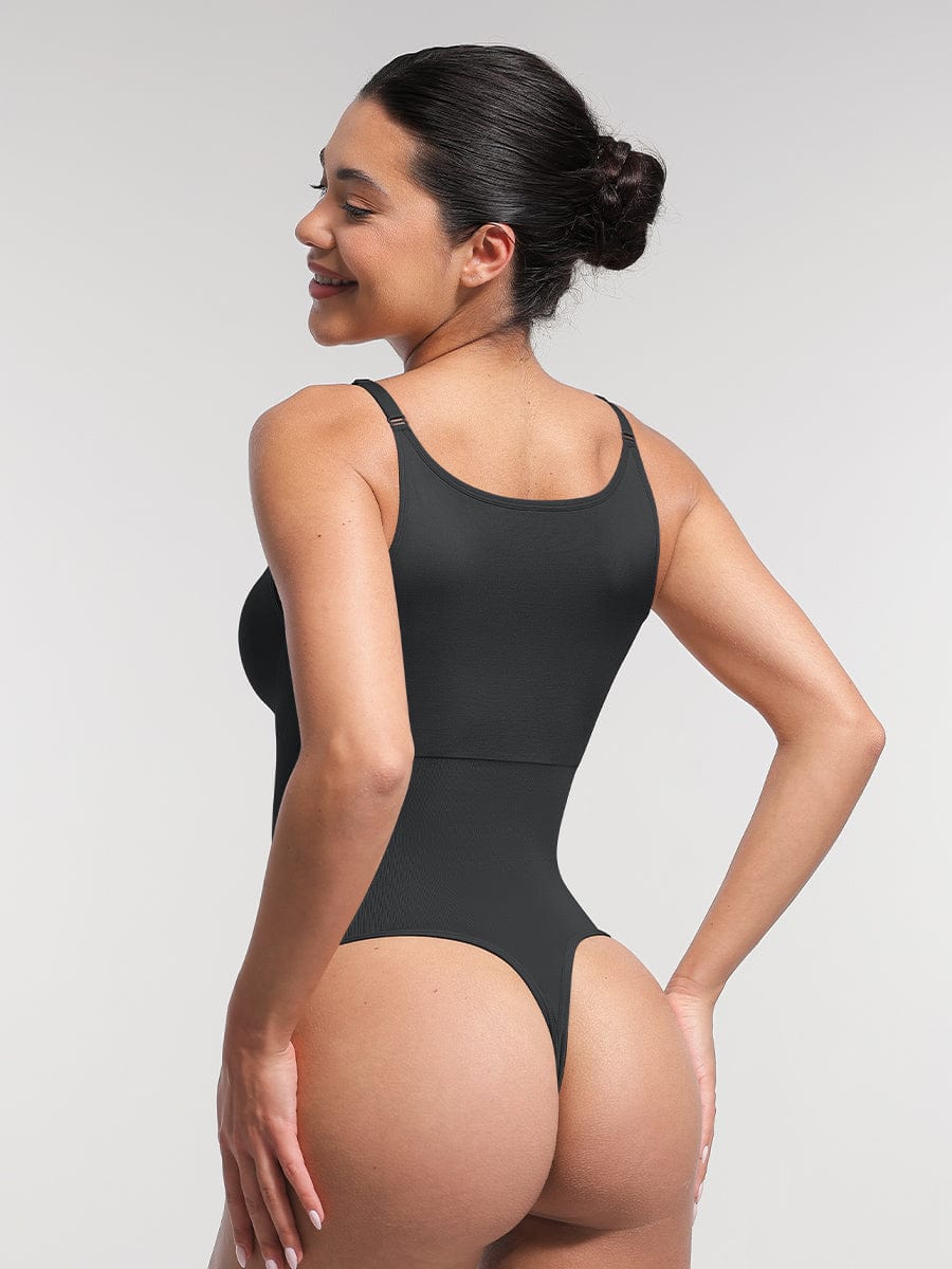 Body tipo tanga sin costuras con almohadillas extraíbles de Snatched