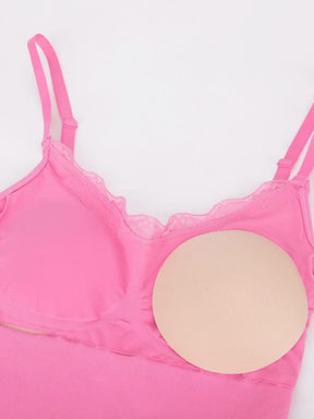 Body de tanga sin costuras con encaje Snatched para control de cintura y abdomen