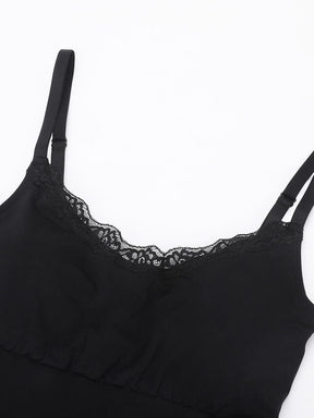 Body de tanga sin costuras con encaje Snatched para control de cintura y abdomen
