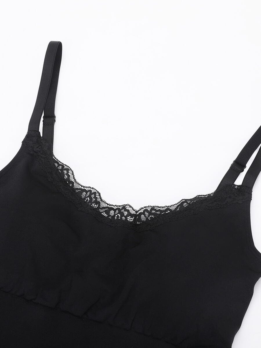 Body de tanga sin costuras con encaje Snatched para control de cintura y abdomen