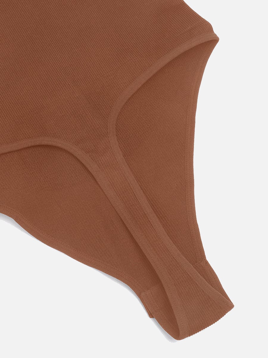 Body de tanga con escote en V profundo sin costuras Snatched con control de cintura y abdomen