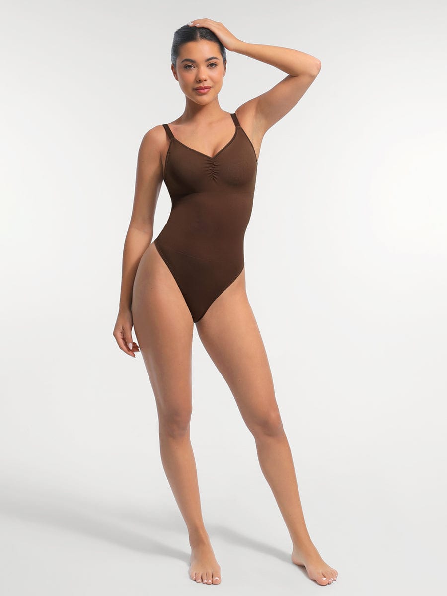Body de tanga sin costuras con sujetador incorporado Snatched