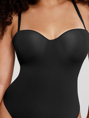 Body de tanga sin tirantes con aros y copas incorporadas de Snatched