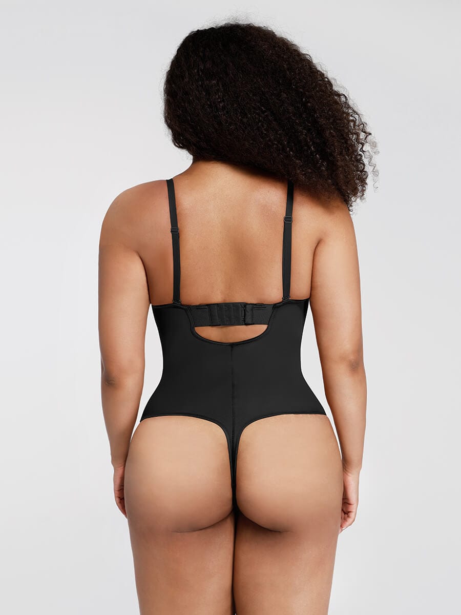 Body de tanga sin tirantes con aros y copas incorporadas de Snatched