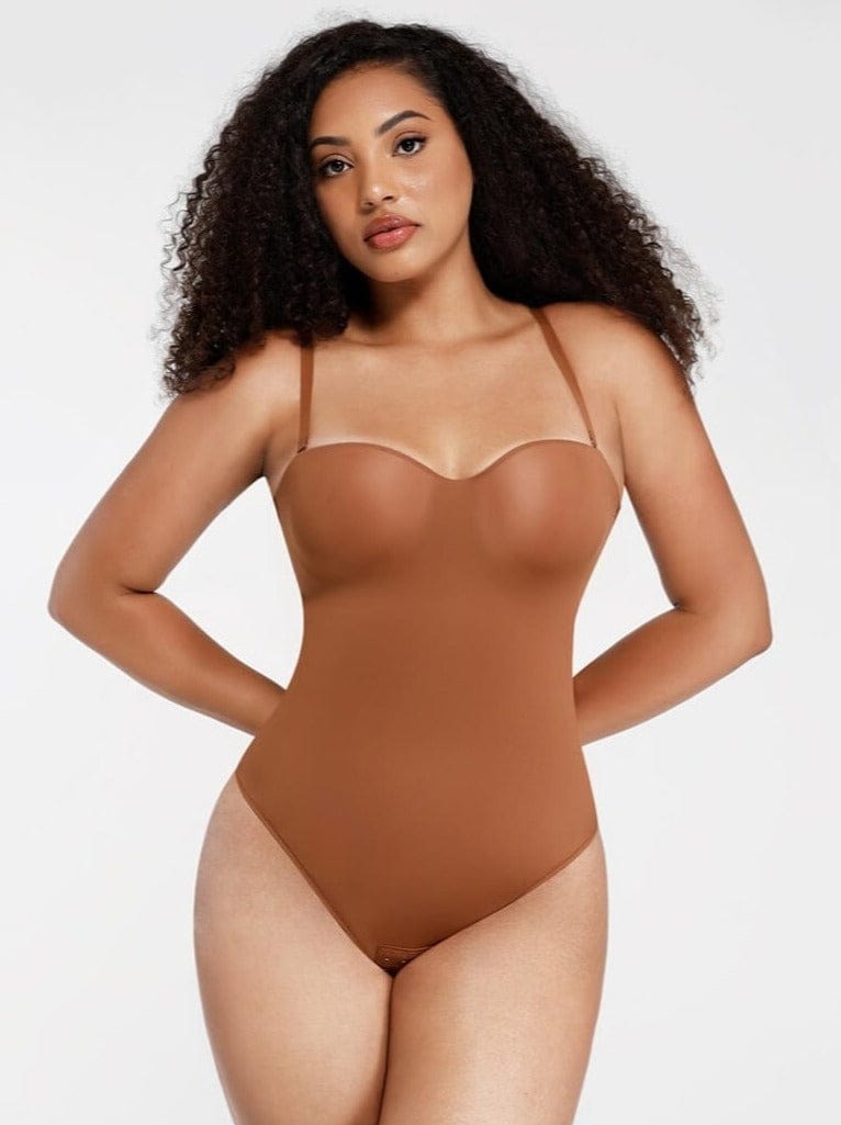Body de tanga sin tirantes con aros y copas incorporadas de Snatched