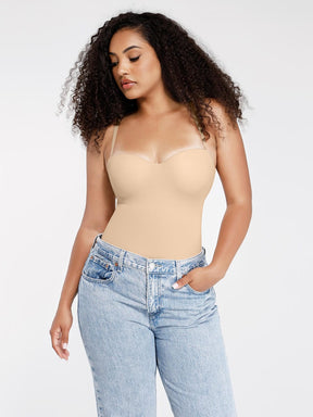 Body de tanga sin tirantes con aros y copas incorporadas de Snatched