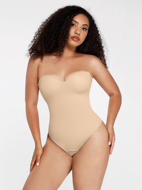 Body de tanga sin tirantes con aros y copas incorporadas de Snatched