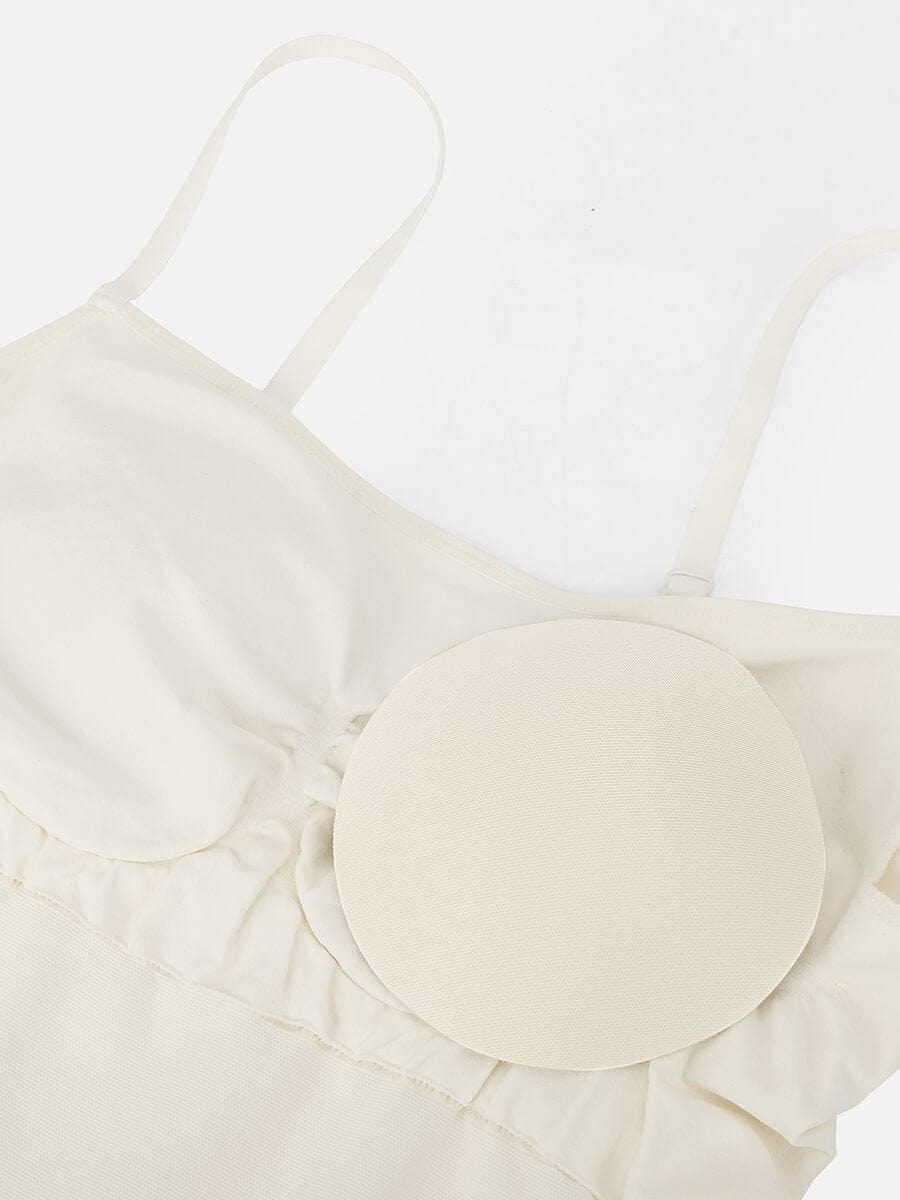Body de tirantes ajustables sin costuras Snatched con cintura y abdomen alisados