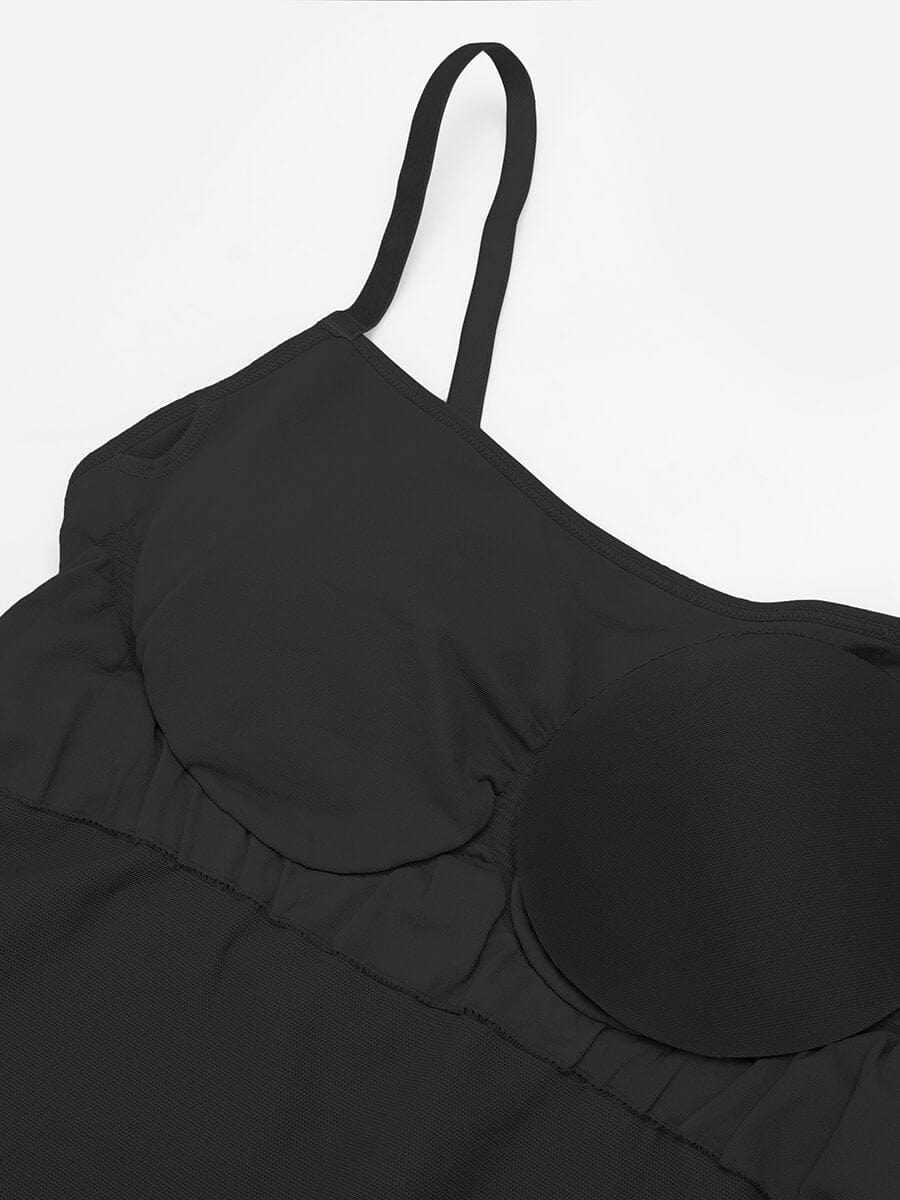 Body de tirantes ajustables sin costuras Snatched con cintura y abdomen alisados