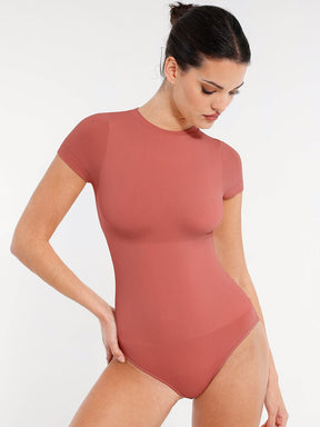 Body de manga corta sin costuras con moldeador de cintura Snatched