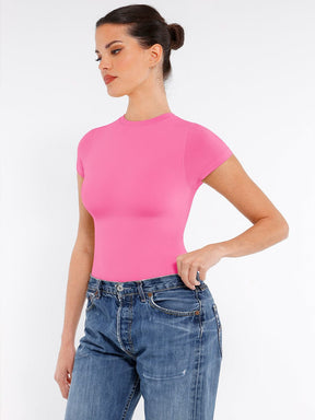Body de manga corta sin costuras con moldeador de cintura Snatched