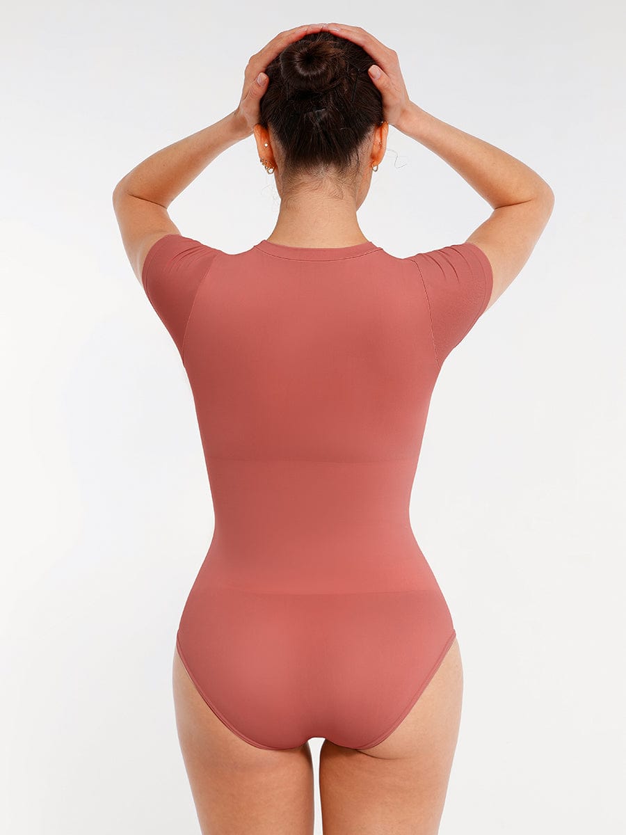 Body de manga corta sin costuras con moldeador de cintura Snatched