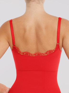 Body de tanga sin costuras con encaje Snatched para control de cintura y abdomen