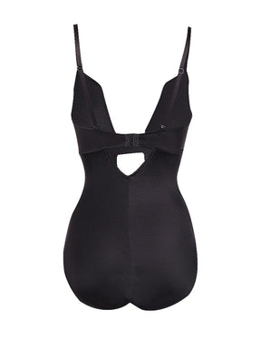 Body sin costuras con busto abierto al frente en forma de U
