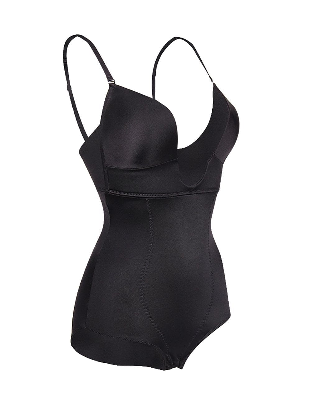 Body sin costuras con busto abierto al frente en forma de U
