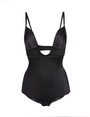 Body sin costuras con busto abierto al frente en forma de U