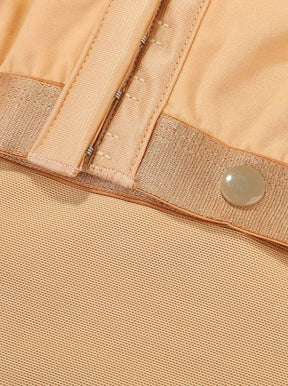 Snatched ull Body Faja Zipper Open Crotch Lace