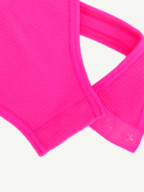 Body tipo tanga con cuello halter cruzado sin costuras Snatched