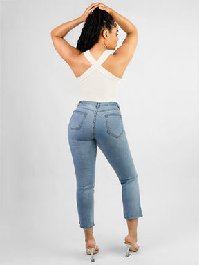 Body tipo tanga con cuello halter cruzado sin costuras Snatched