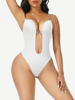 Body sin costuras con escote en U y espalda baja con busto abierto