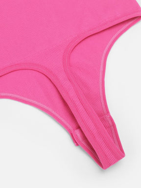 Body de manga larga con cuello en V y sin costuras de Snatched con sujeción ligera