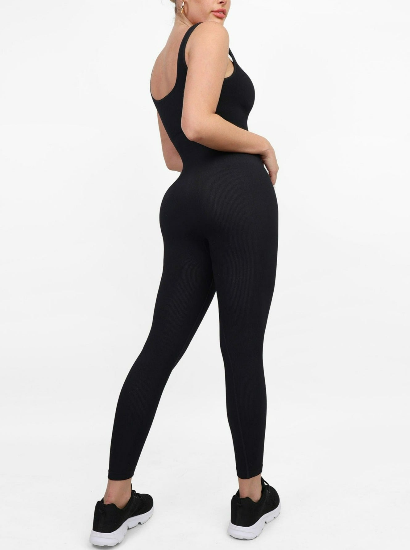 Snatched Seamless Square Neck Jumpsuit One Piece