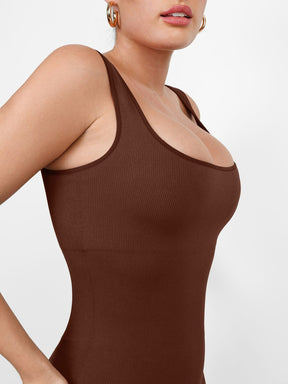 Snatched Seamless Square Neck Jumpsuit One Piece