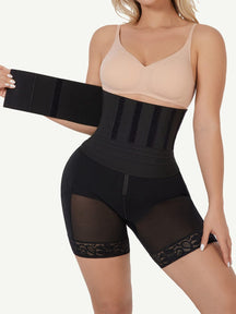 Snatched Shapewear Pants Rubber String Waist Trainer