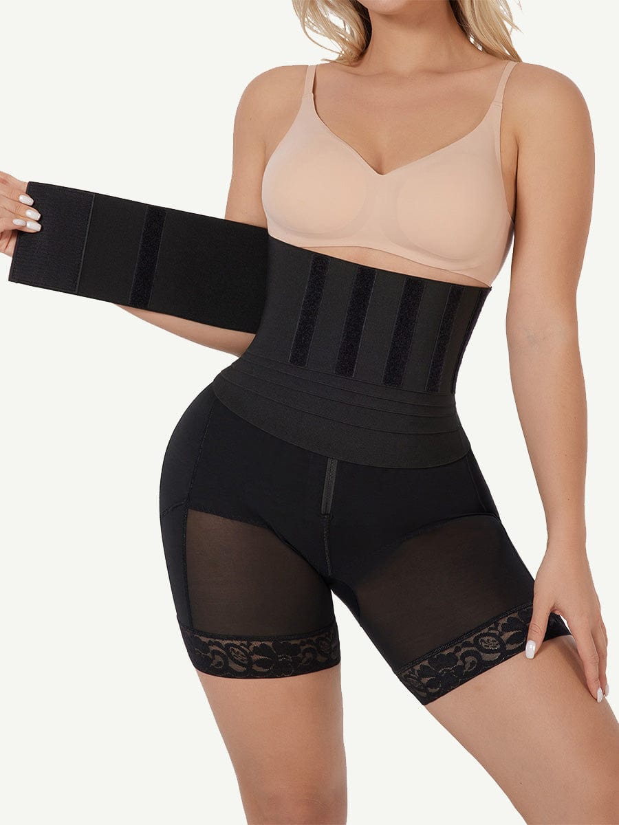 Snatched Shapewear Pants Rubber String Waist Trainer