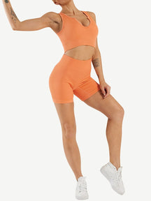 Snatched Seamless Low Neck Sleeveless Romper