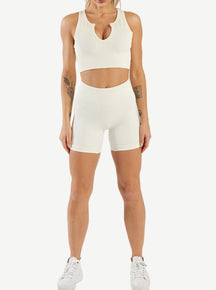 Snatched Seamless Low Neck Sleeveless Romper