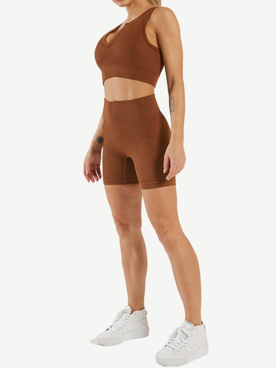 Snatched Seamless Low Neck Sleeveless Romper