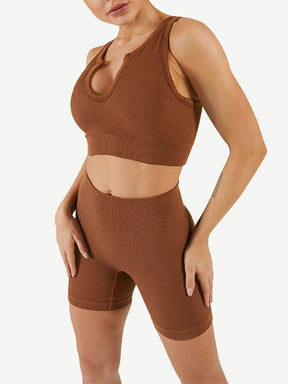 Snatched Seamless Low Neck Sleeveless Romper