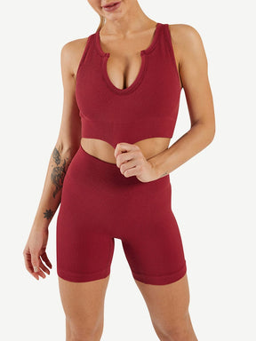 Snatched Seamless Low Neck Sleeveless Romper