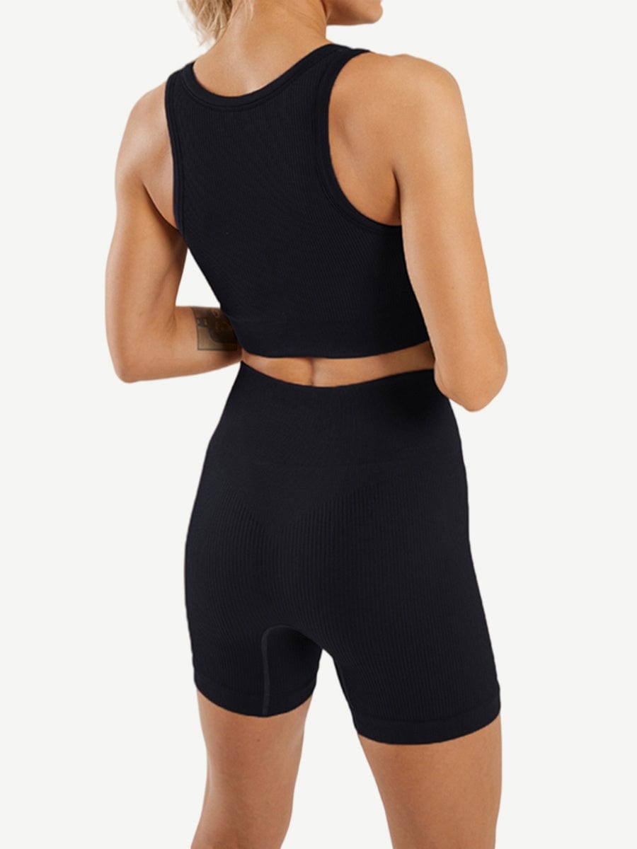Snatched Seamless Low Neck Sleeveless Romper