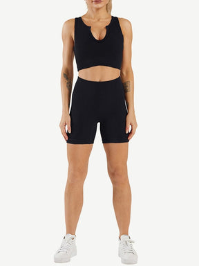 Snatched Seamless Low Neck Sleeveless Romper