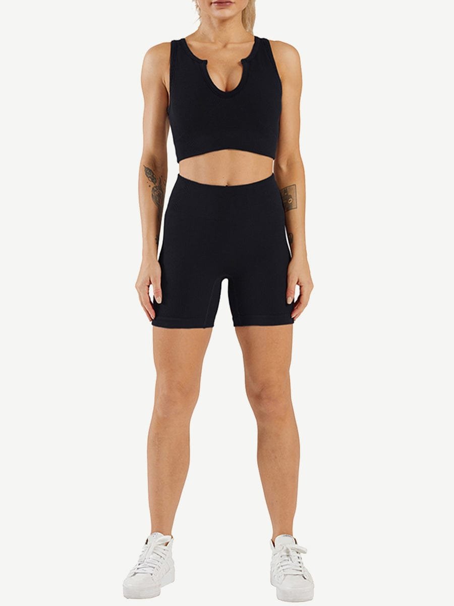 Snatched Seamless Low Neck Sleeveless Romper