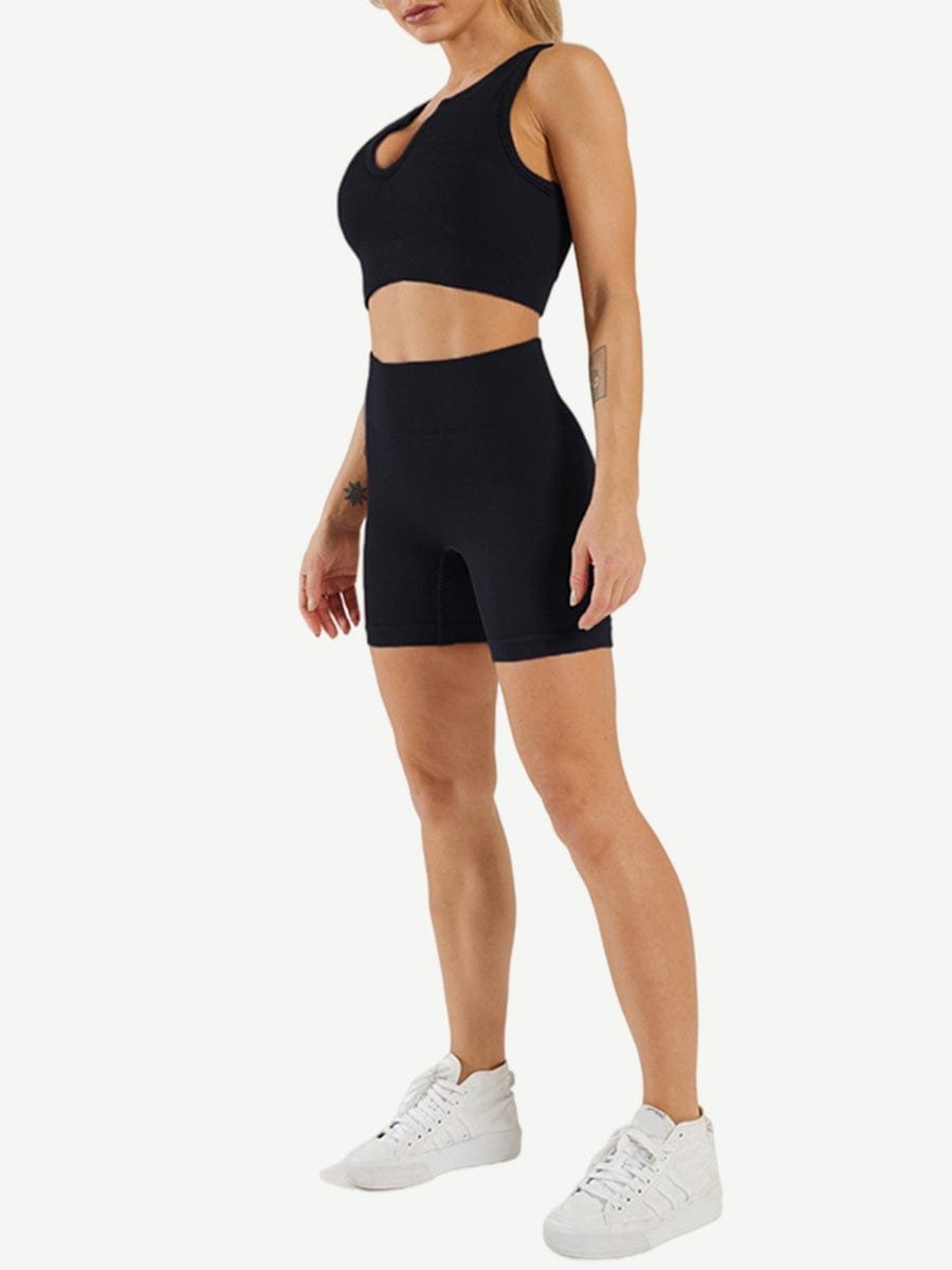Snatched Seamless Low Neck Sleeveless Romper