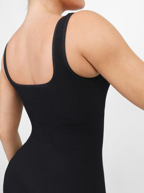 Snatched Seamless Square Neck Jumpsuit One Piece