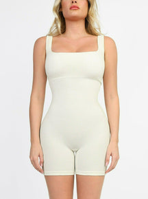 Snatched Seamless Square Neck Sport Romper